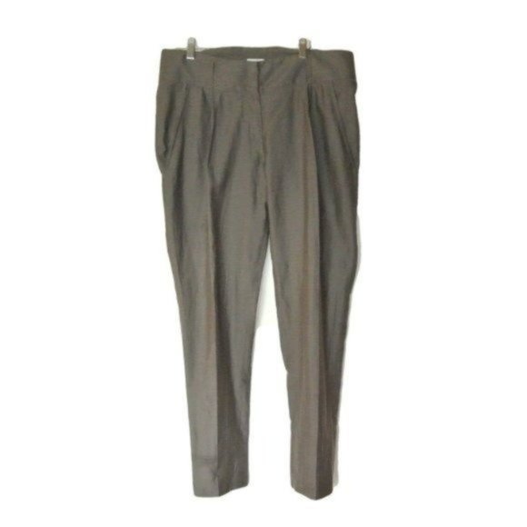 Brunello Cucinelli Pleated Pants Gray Cotton Silk size - 8 slit pockets - Picture 5 of 11